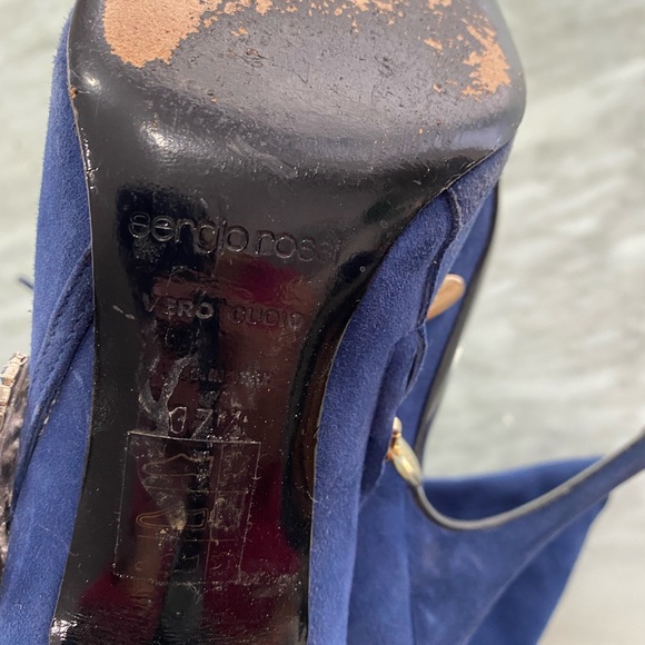 Sergio Rossi Pelle Royal Oceano boots. - Picture 5 of 8